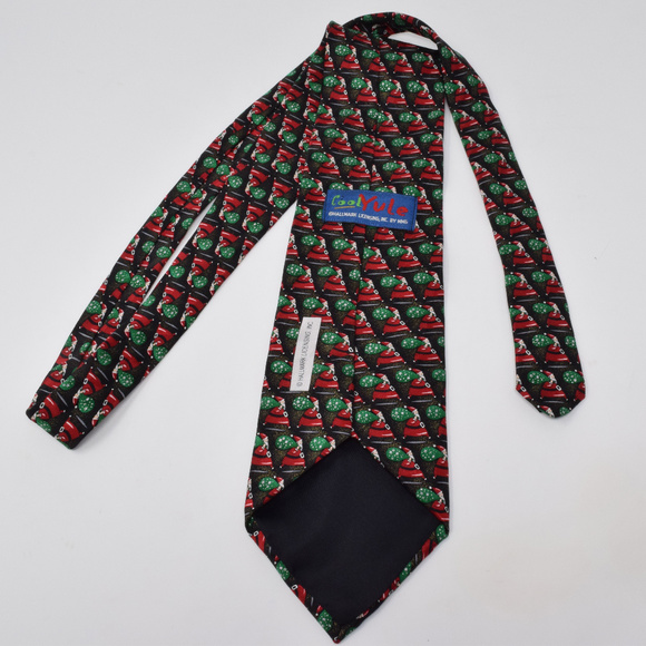 Cool Yule Santa Claus Tie Holiday Silk Necktie Christmas Office Party Festive - Picture 4 of 6